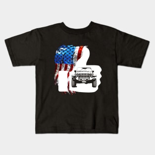 Like a 4x4 truck colorul design Kids T-Shirt